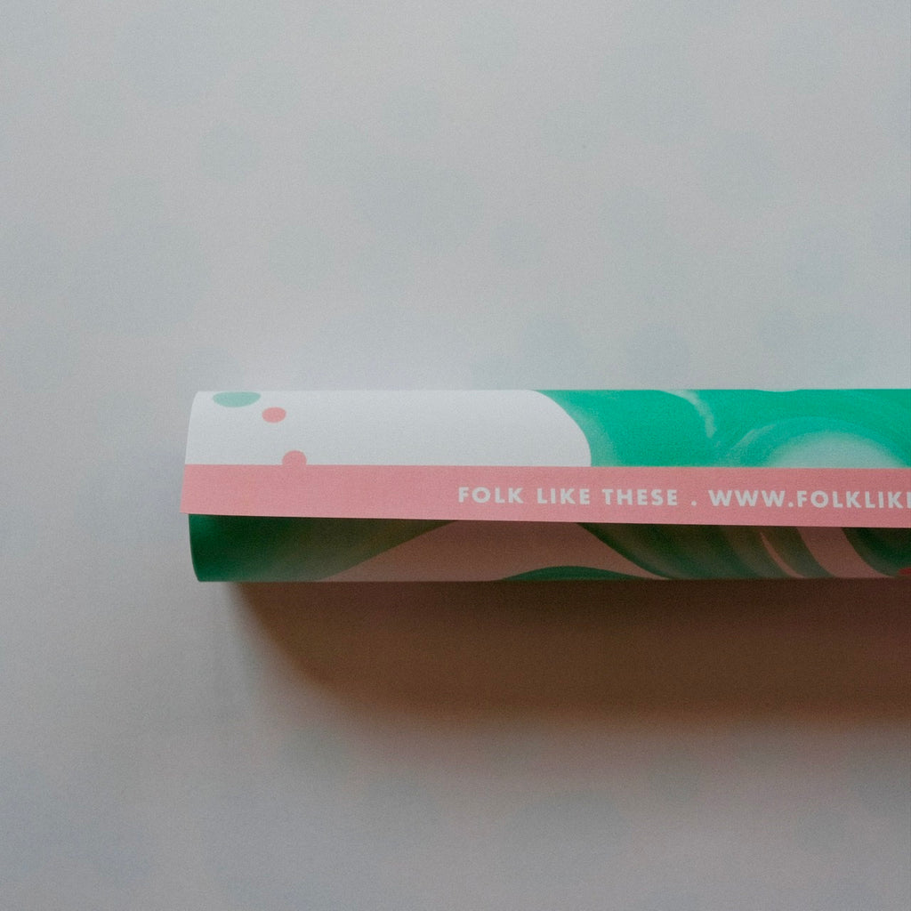 Teal Marble Wrap - Folk Like These