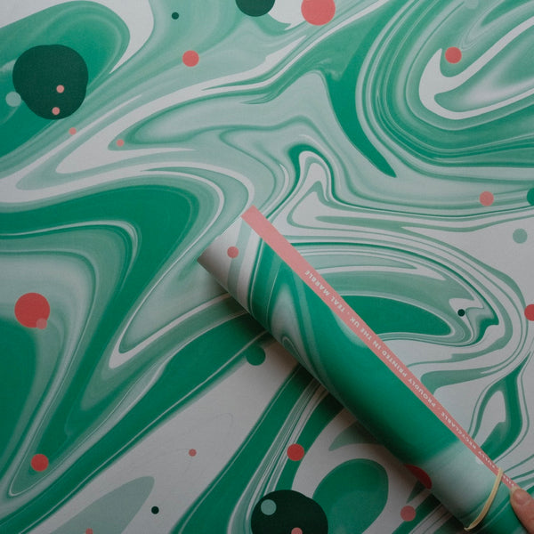 Teal Marble Wrap - Folk Like These