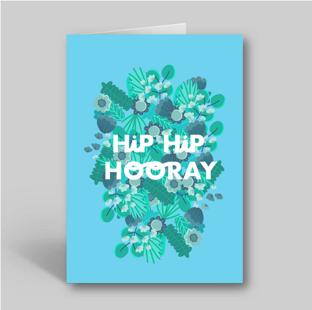 Hip Hip Hooray Greetings Card - Folk Like These