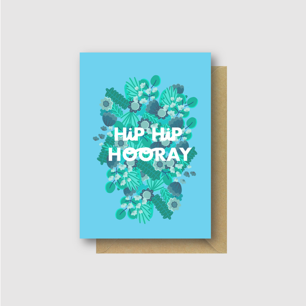 Hip Hip Hooray Greetings Card - Folk Like These